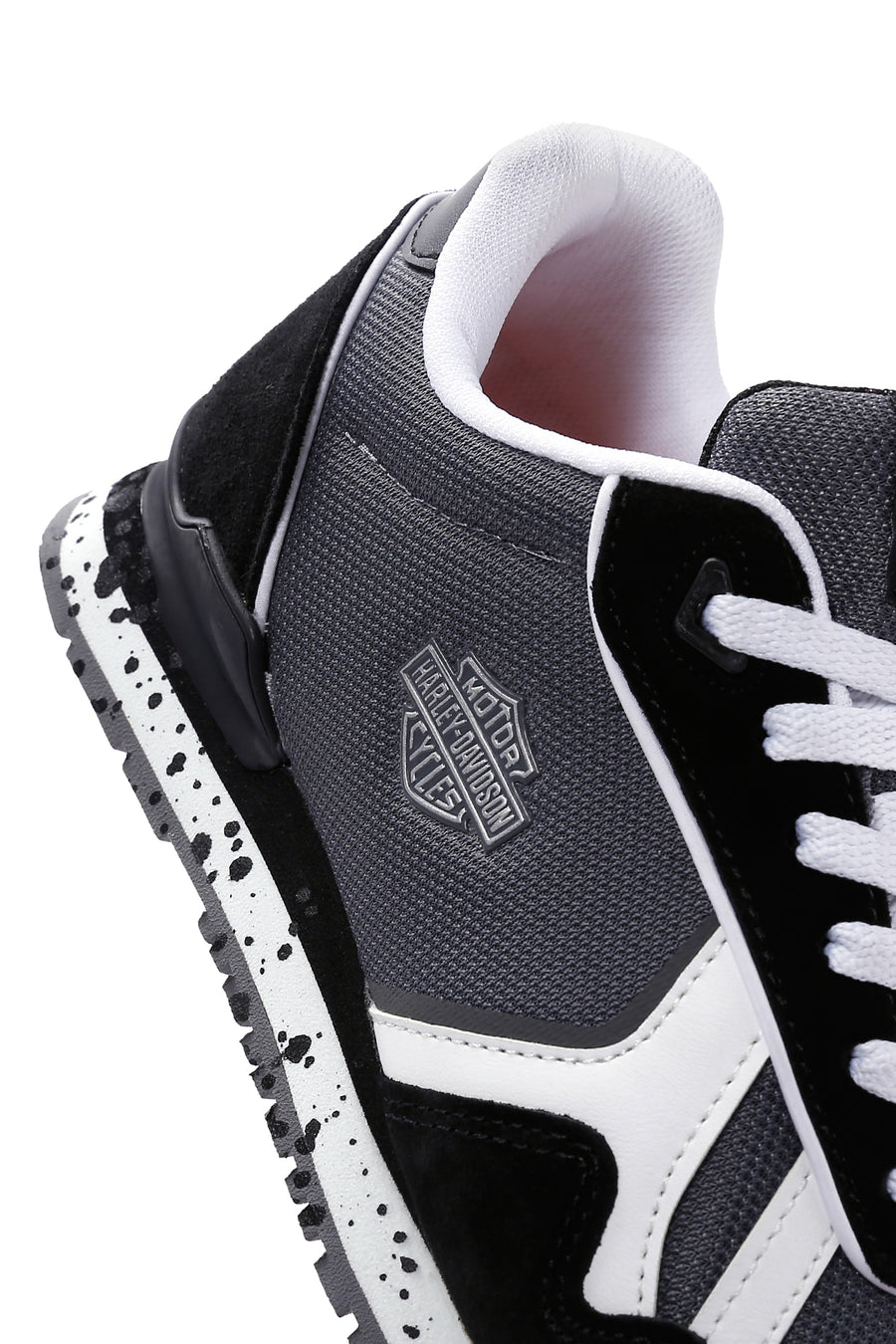Harley Davidson Women's Chevelle Black Suede Detailed Sneaker