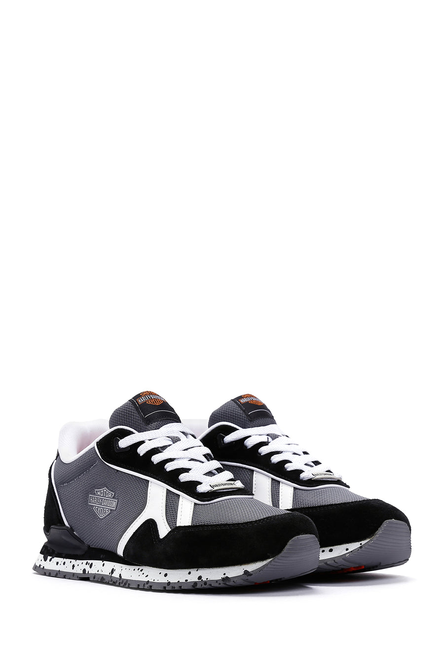 Harley Davidson Women's Chevelle Black Suede Detailed Sneaker