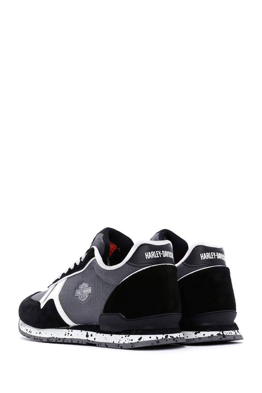 Harley Davidson Women's Chevelle Black Suede Detailed Sneaker