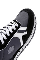 Harley Davidson Women's Chevelle Black Suede Detailed Sneaker | Derimod