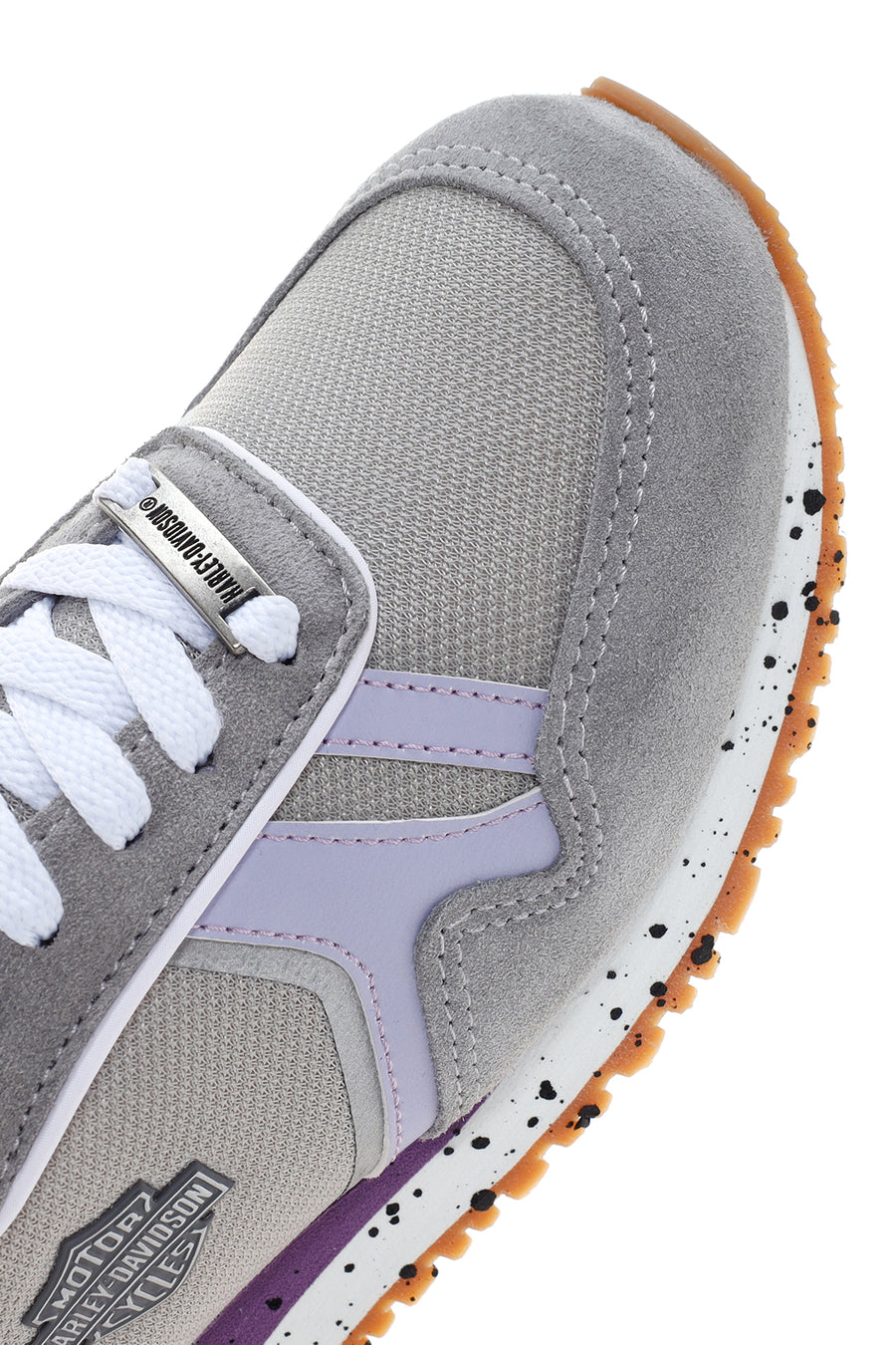 Harley Davidson Women's Chevelle Gray Suede Detailed Sneaker