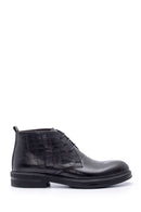 Men's Leather Crocodile Pattern Boots | Derimod