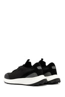 Derimod Zero Men's Black Lace-Up Thick Soled Fabric Sneaker | Derimod