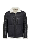 Zermatt Men's Black Teddy Coat | Derimod