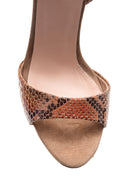 Women's Snakeskin Patterned Heeled Shoes | Derimod
