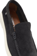 Men's Gray Suede Leather Casual Loafer | Derimod