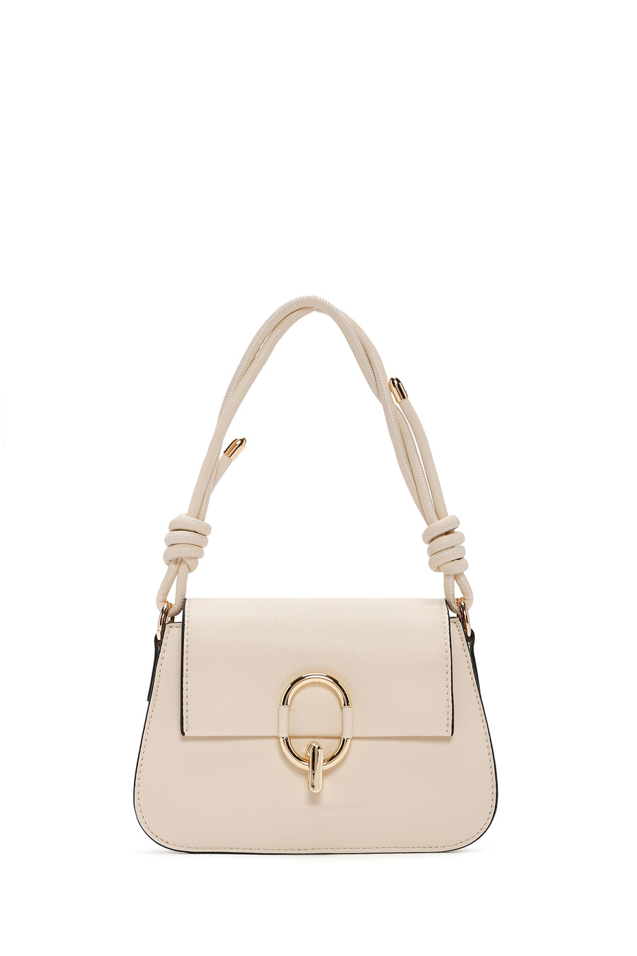 Women's Cream Long Strap Shoulder Bag