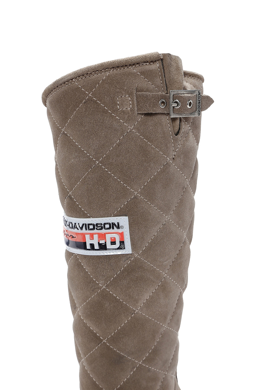 Harley Davidson Women's Beige Laconia Hi Zipper Leather Boots