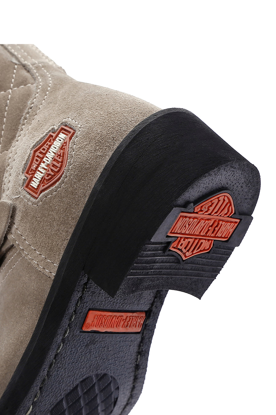 Harley Davidson Women's Beige Laconia Hi Zipper Leather Boots