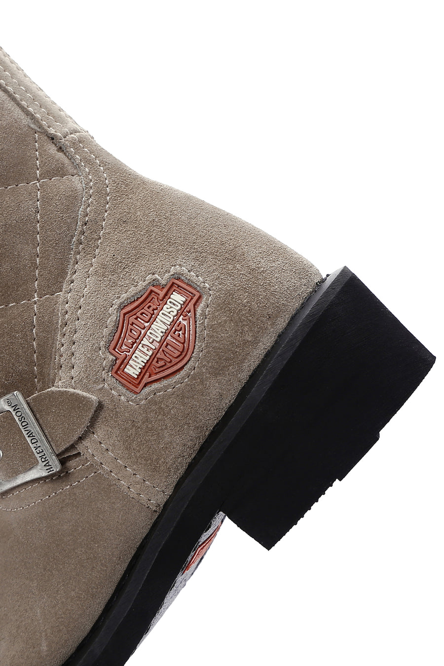 Harley Davidson Women's Beige Laconia Hi Zipper Leather Boots