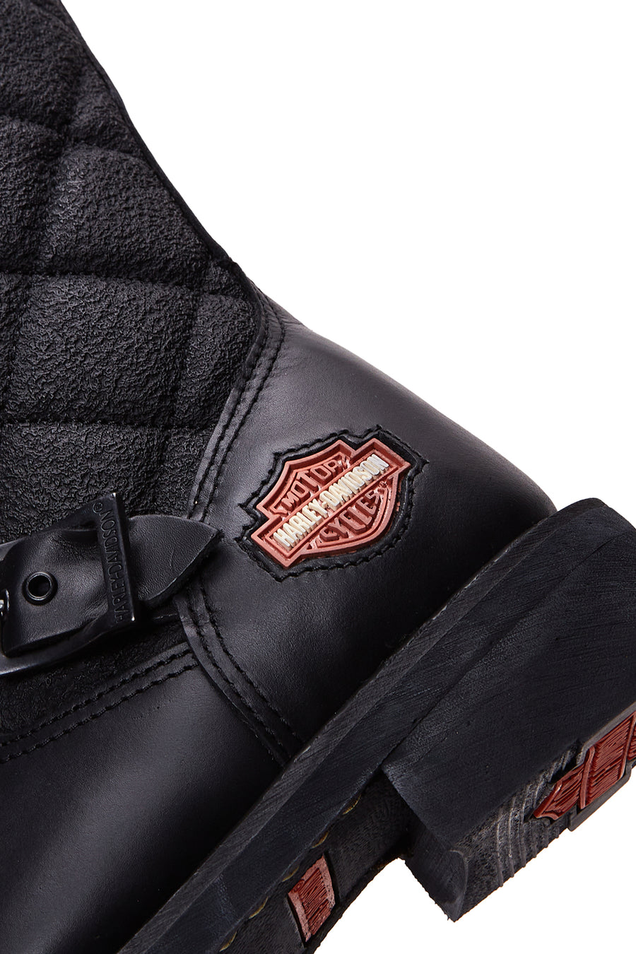 Harley Davidson Kadın Siyah Laconia Hi Fermuarlı Deri Çizme