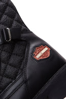 Harley Davidson Women's Black New Worker Leather Combat Boots | Derimod