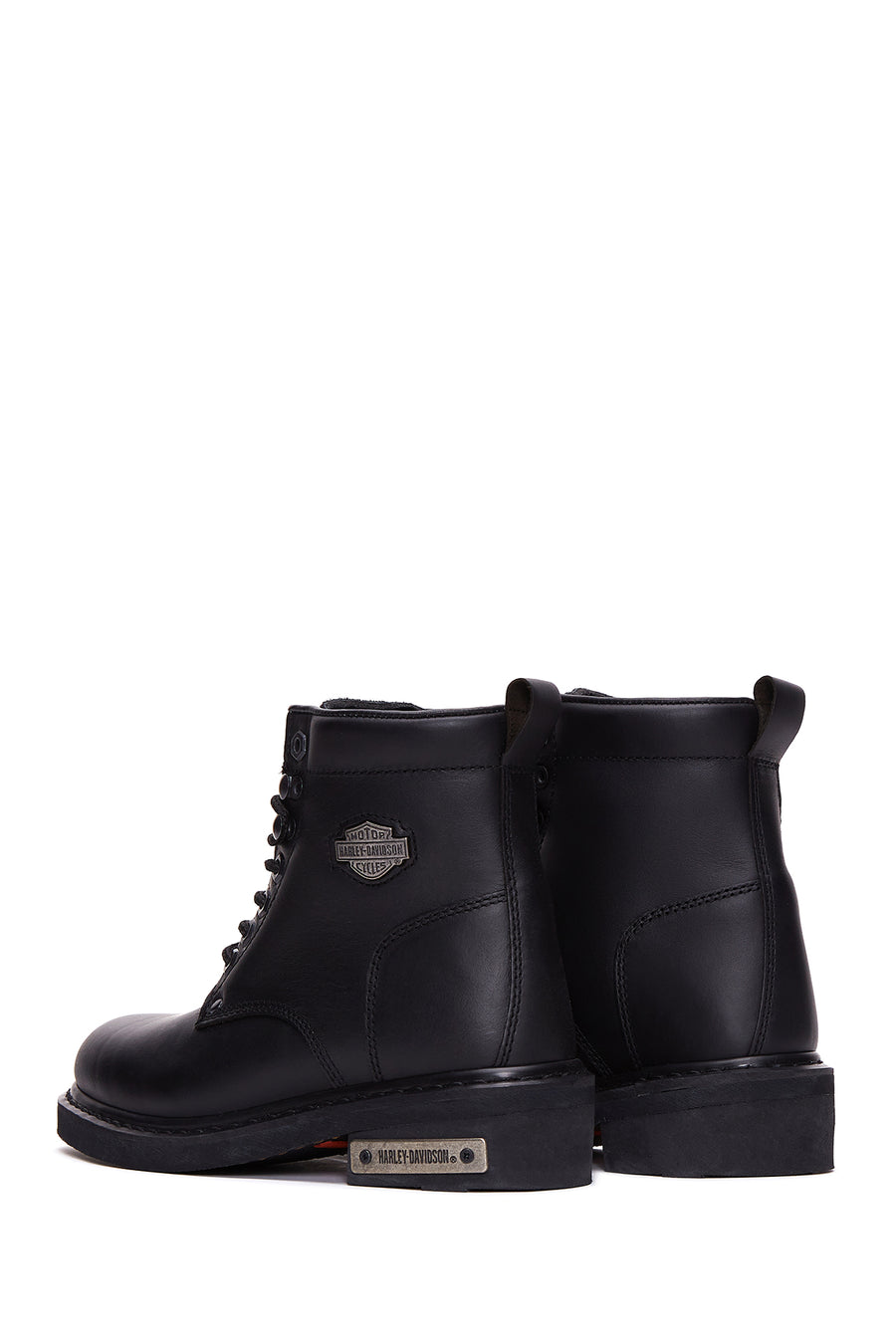 Harley Davidson Women's Black Leather Gibson Combat Boots