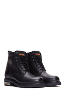 Harley Davidson Men's Black Leather Gibson Boots | Derimod