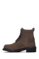 Harley Davidson Men's Mink Nubuck Gibson Leather Boots | Derimod