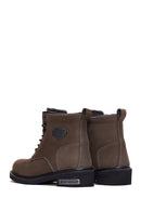 Harley Davidson Men's Mink Nubuck Gibson Leather Boots | Derimod
