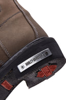 Harley Davidson Men's Mink Nubuck Gibson Leather Boots | Derimod