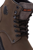 Harley Davidson Men's Mink Nubuck Gibson Leather Boots | Derimod