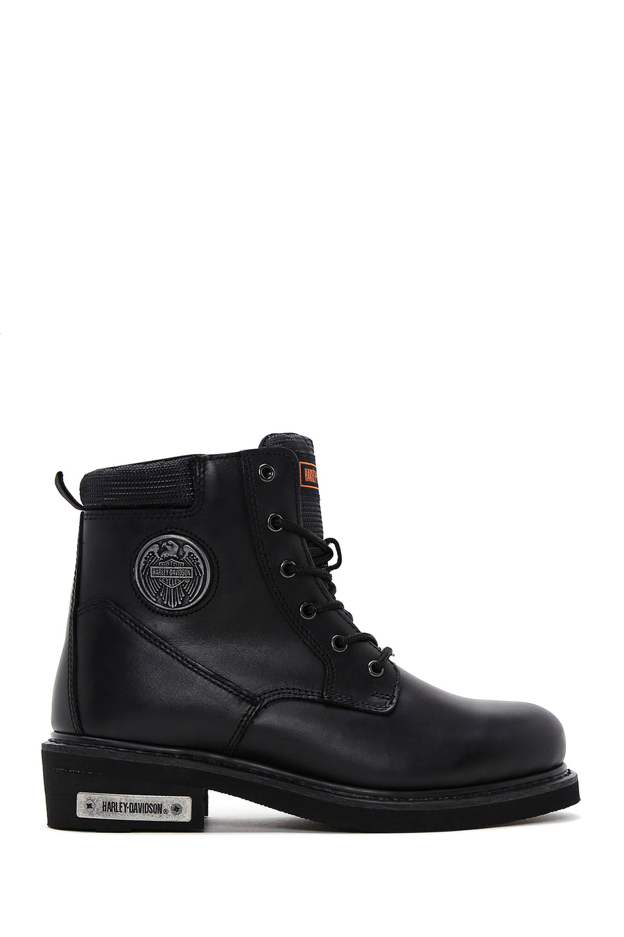 Harley Davidson Men's Black Jim Leather Zippered Boots 025M100128 | Derimod