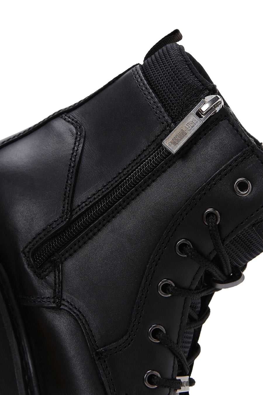 Harley Davidson Men's Black Jim Leather Zippered Boots