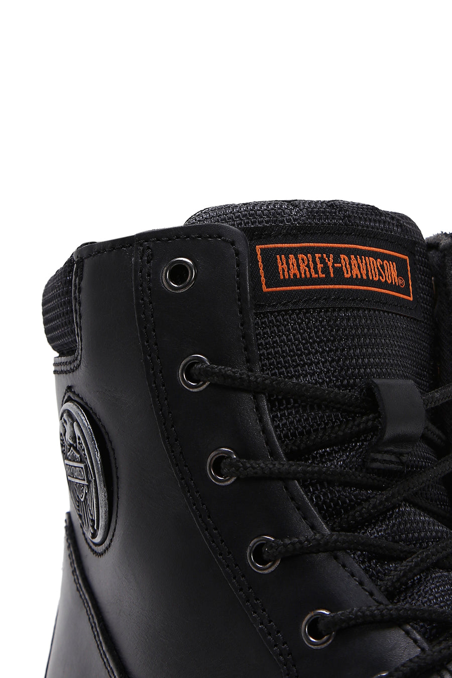 Harley Davidson Men's Black Jim Leather Zippered Boots