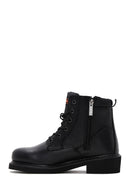 Harley Davidson Men's Black Jim Leather Zippered Boots | Derimod