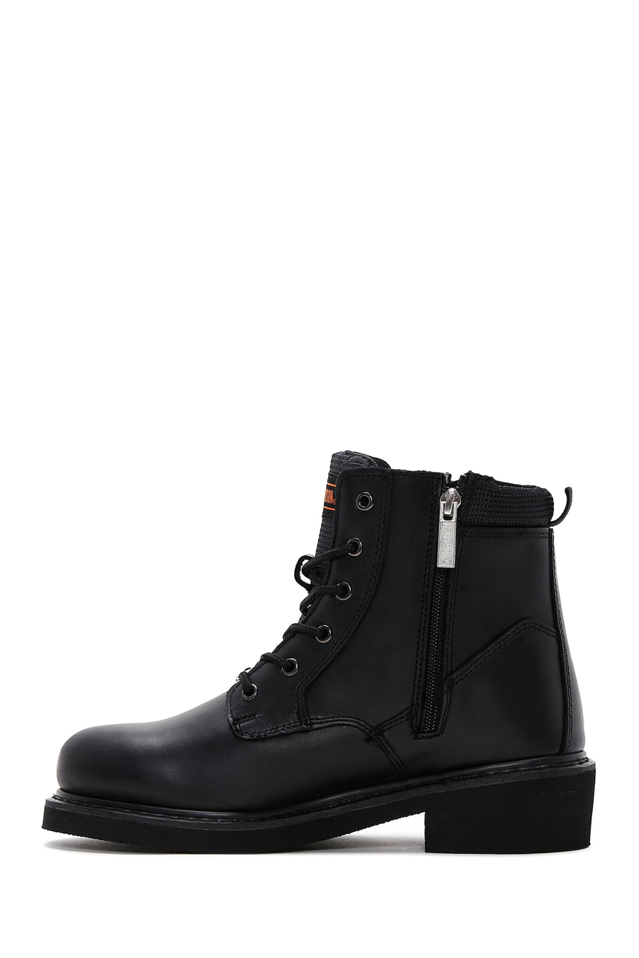 Harley Davidson Men's Black Jim Leather Zippered Boots