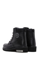 Harley Davidson Men's Black Jim Leather Zippered Boots | Derimod