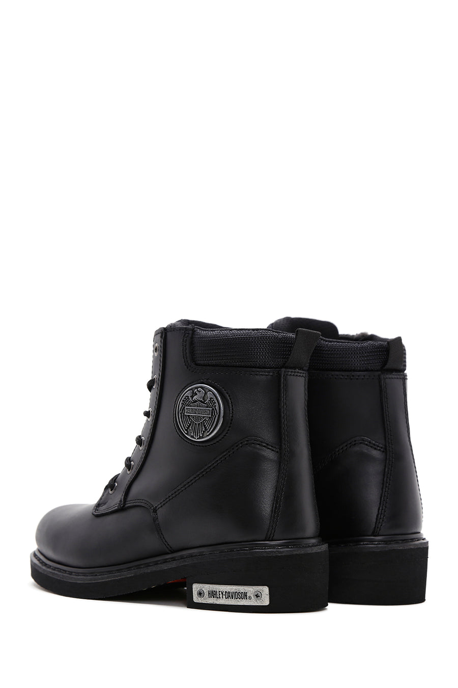 Harley Davidson Men's Black Jim Leather Zippered Boots
