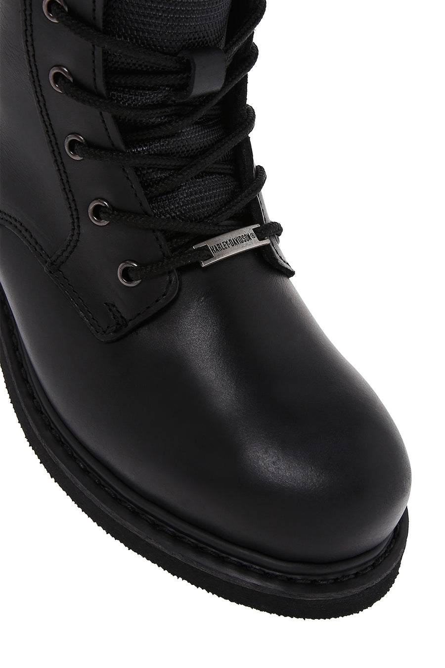 Harley Davidson Men's Black Jim Leather Zippered Boots
