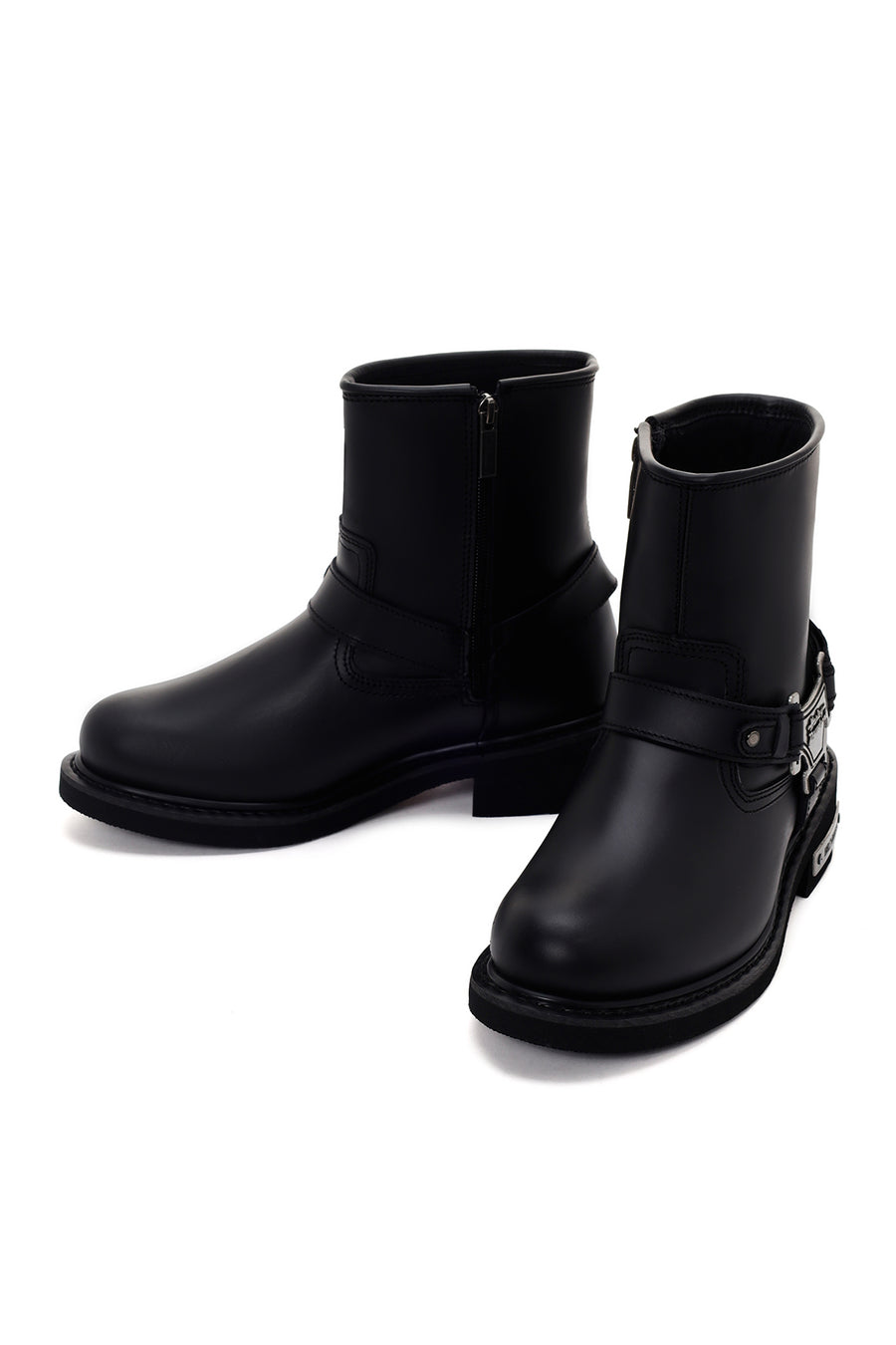 Harley Davidson Men's Black Estes Zippered Leather Boots