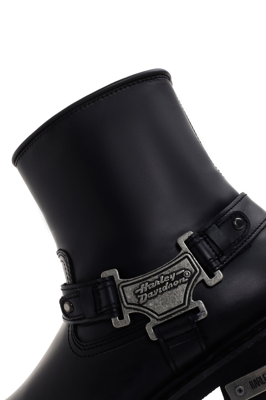 Harley Davidson Men's Black Estes Zippered Leather Boots