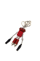 Women's Black Long Strap Suede Shoulder Bag with Accessories | Derimod