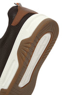 Men's Brown Lace-up Thick-Sole Leather Sneaker | Derimod