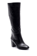 Women's Heeled Leather Boots | Derimod