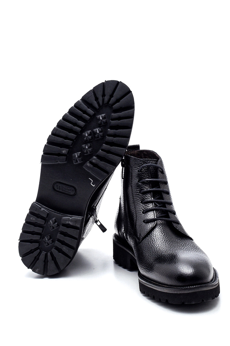 Men's Leather Zippered Boots