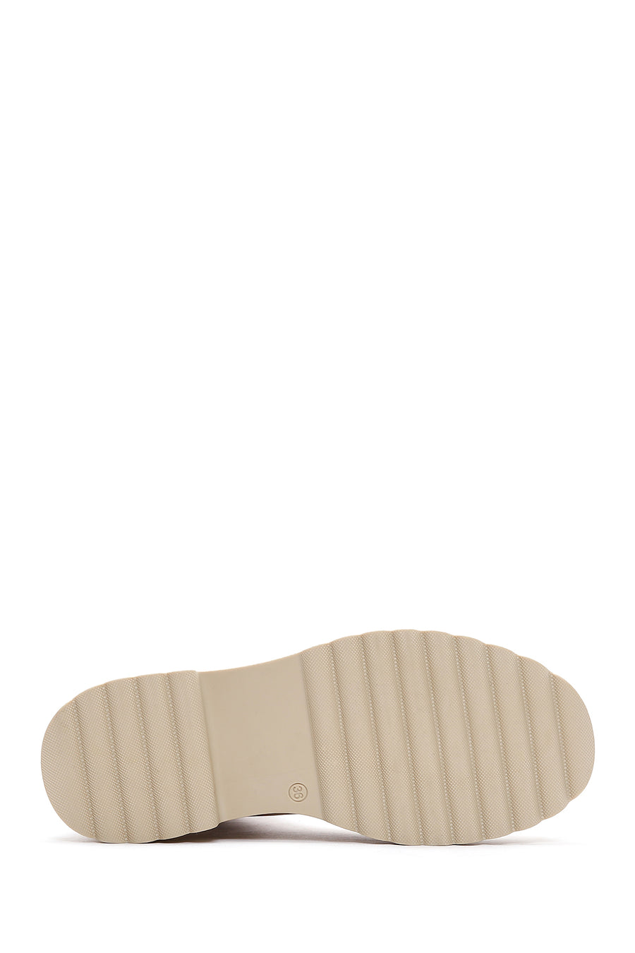 Women's Beige Thick Soled Chelsea Boots