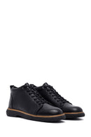 Male Black Lace-up Leather Boots | Derimod