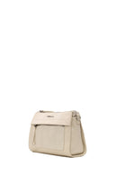 Woman Cream Long-Strap Patterned Crossbody Bag | Derimod