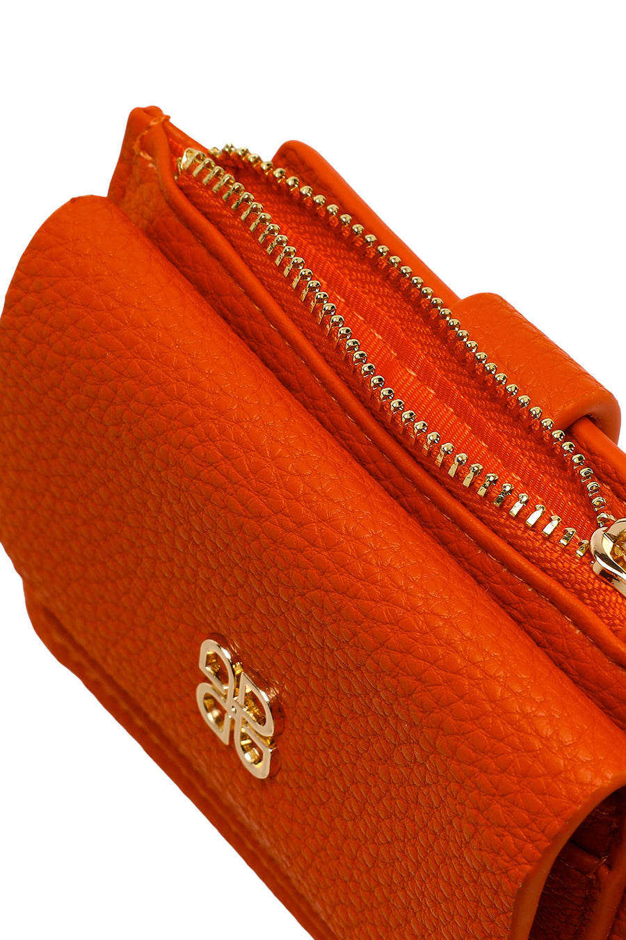 Woman Orange Charm Card Holder