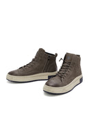 Male Mink Zip Closure Nubuck Leather Sport Boots | Derimod