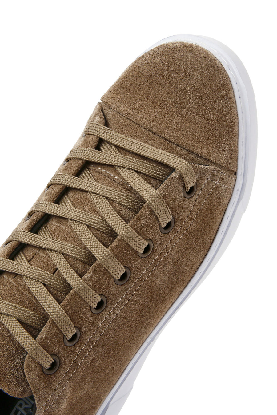 Erkek Vizon Bağcıklı Süet Deri Sneaker