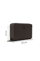 Male Khaki Leather Wallet | Derimod