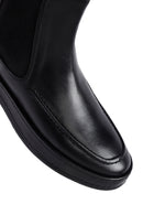 Male Black Leather Chelsea Boots | Derimod