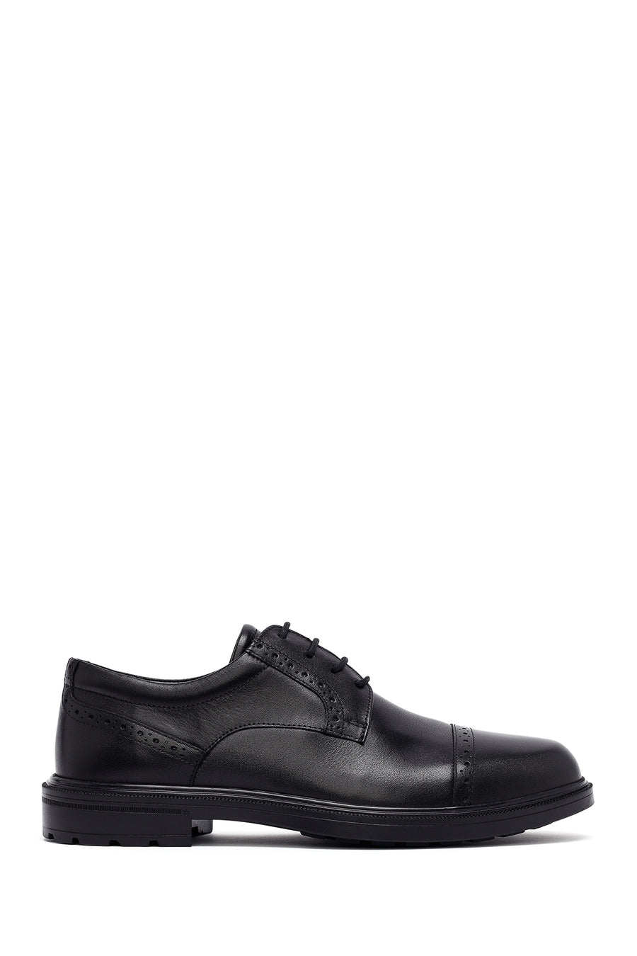 Men's Black Lace Up Leather Casual Shoes 25WFD710418 | Derimod
