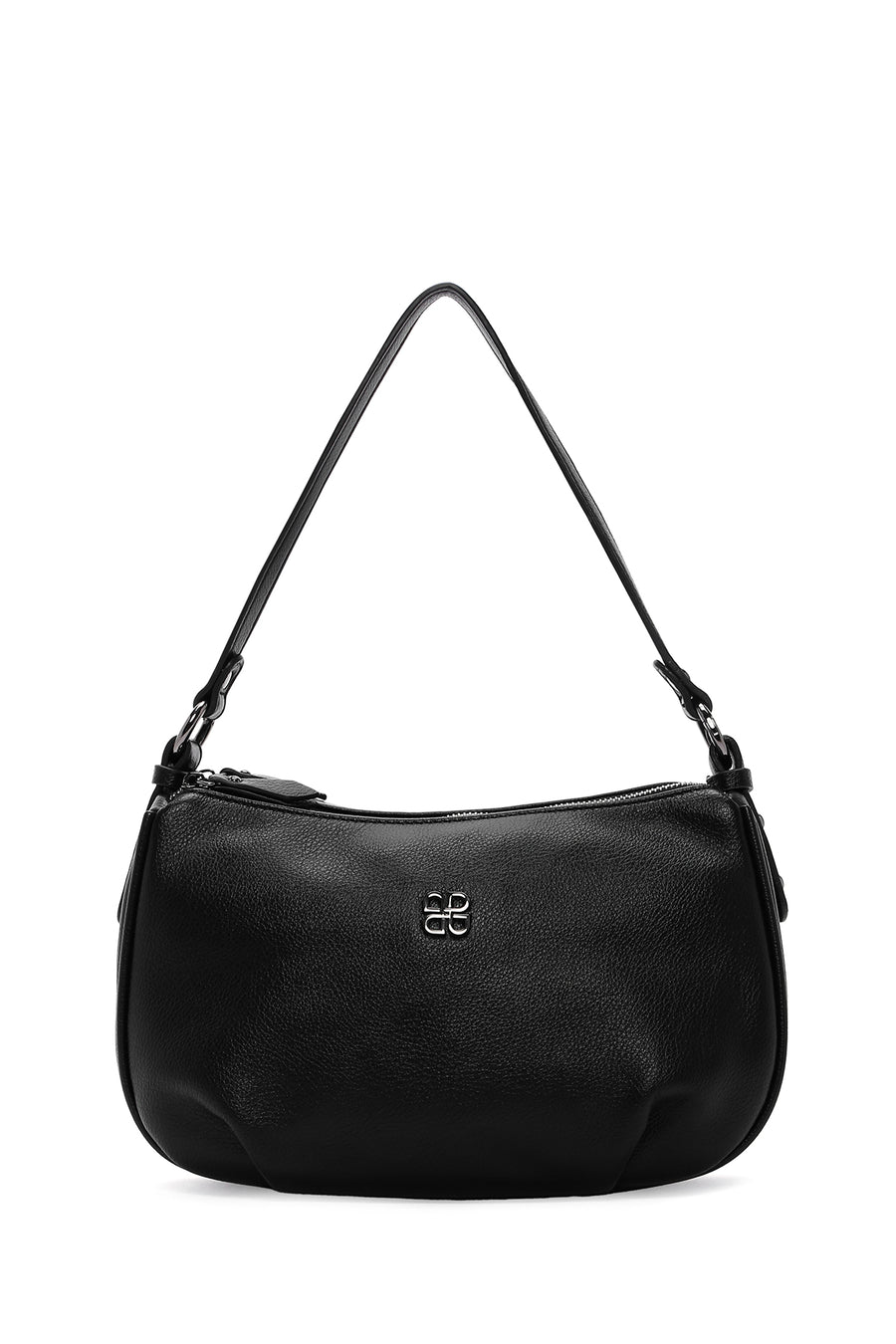 Women's Black Long Strap Casual Shoulder Bag
