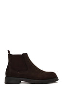 Male Brown Suede Chelsea Boots | Derimod