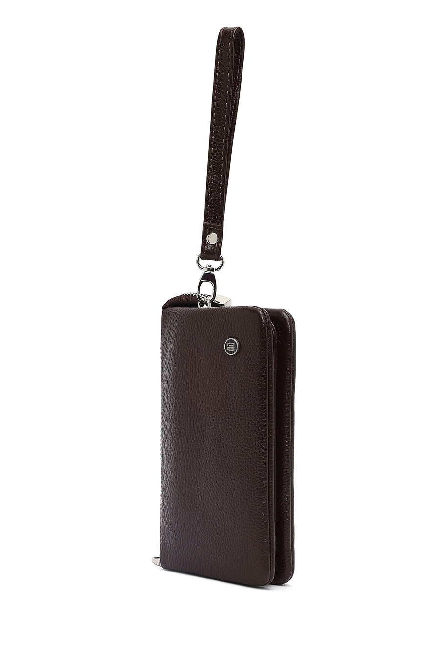 Men's Brown Leather Handbag