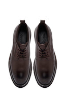 Male Brown Lace-up Leather Casual Shoes | Derimod