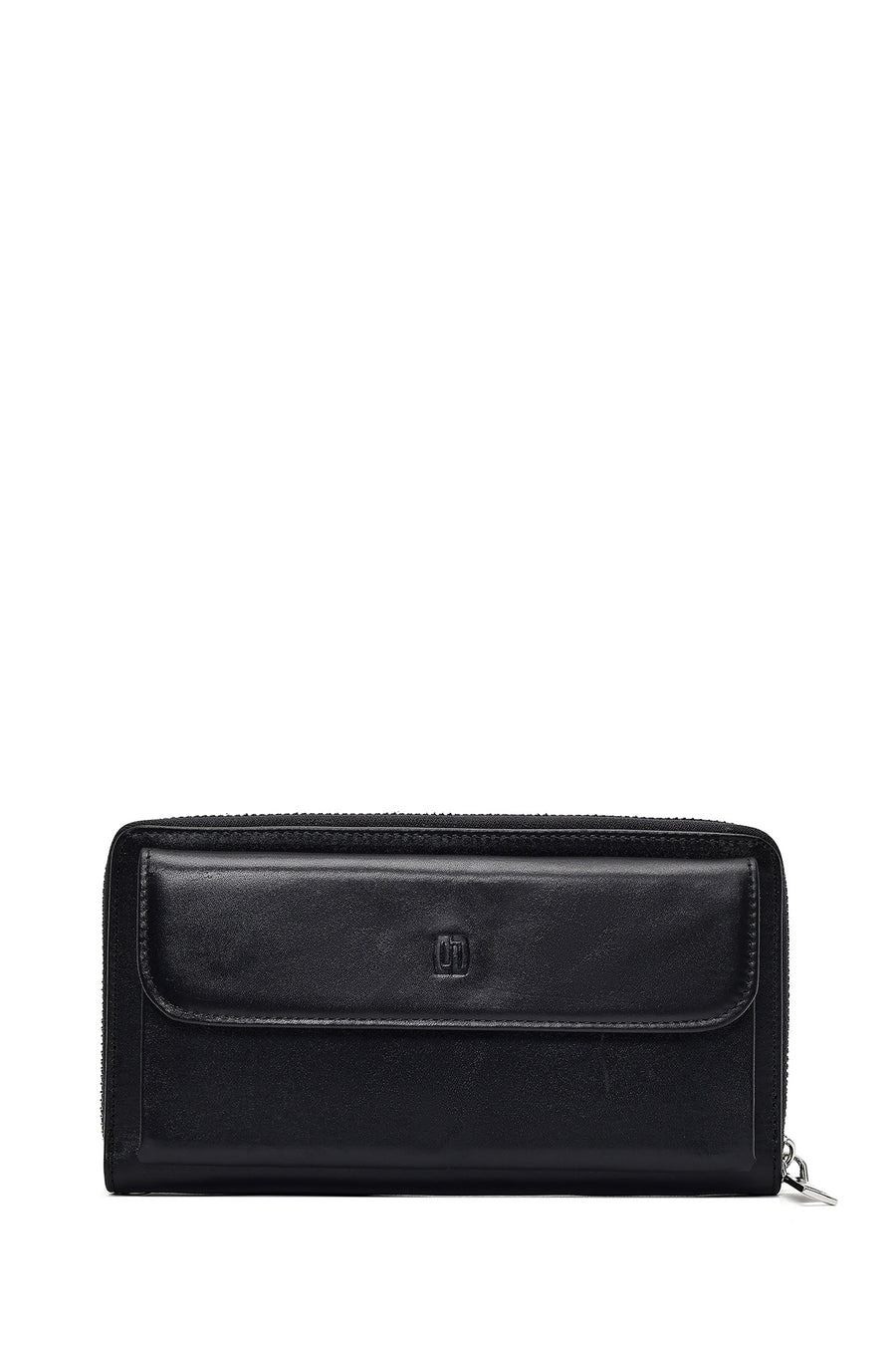 Men's Black Leather Mini Handbag